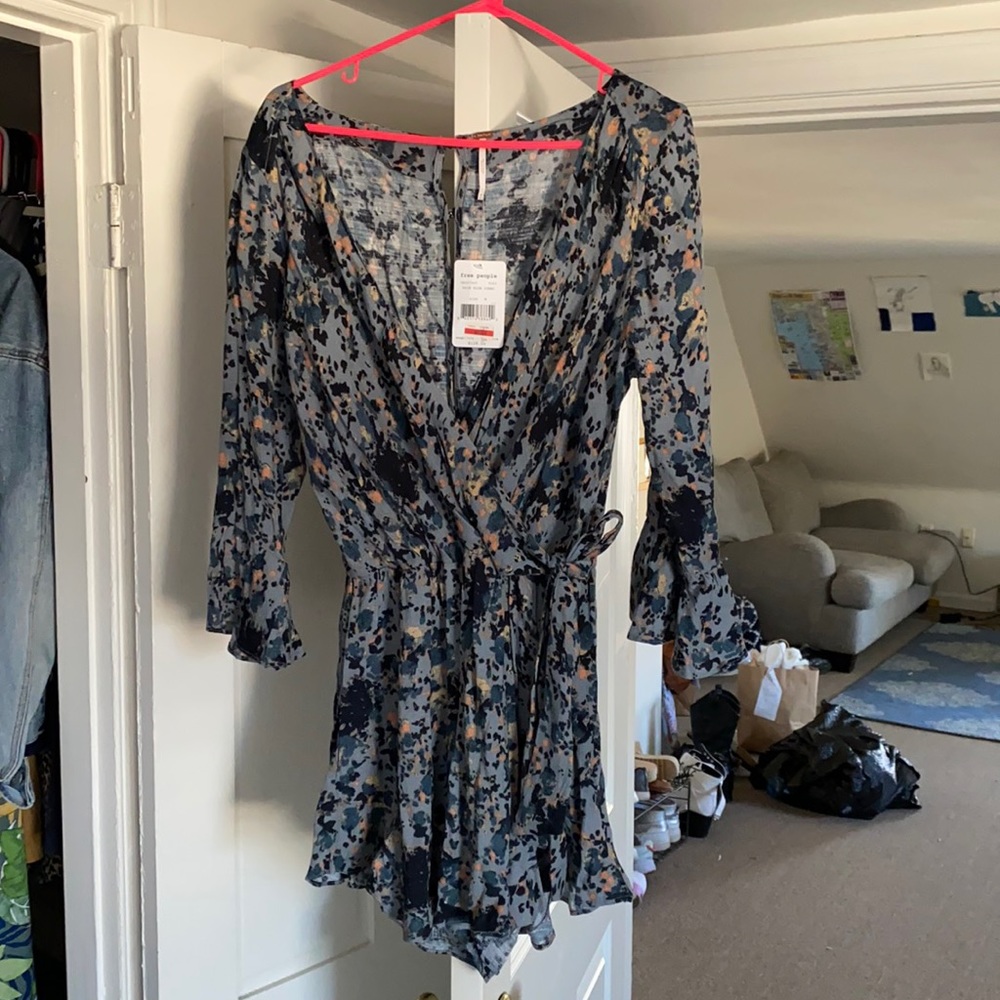 Free People Printed Romper